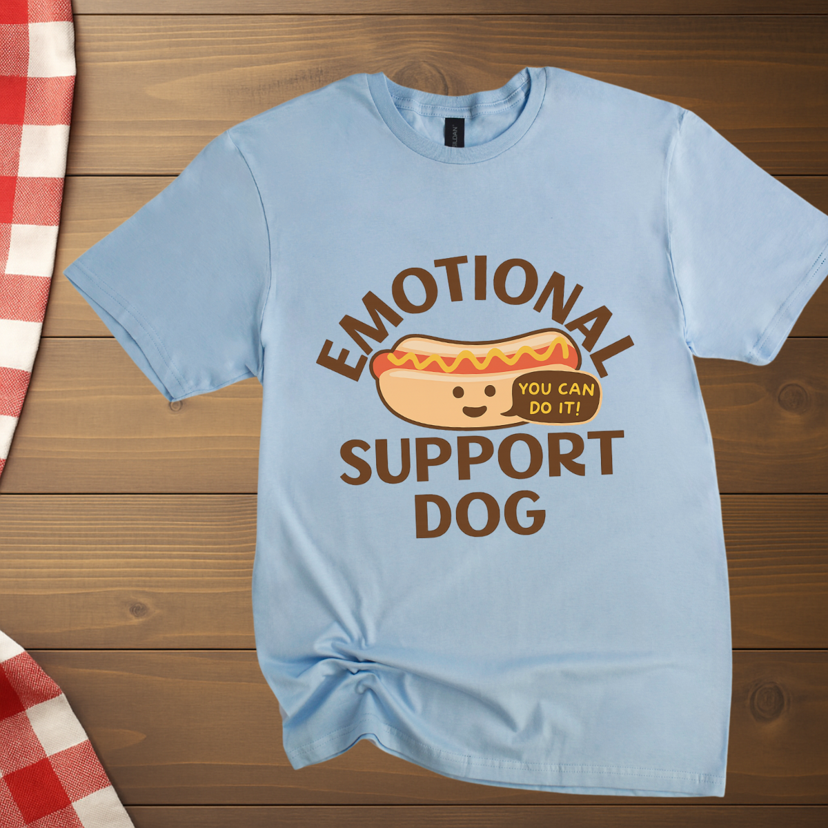 Emotional Support Hot Dog T-Shirt