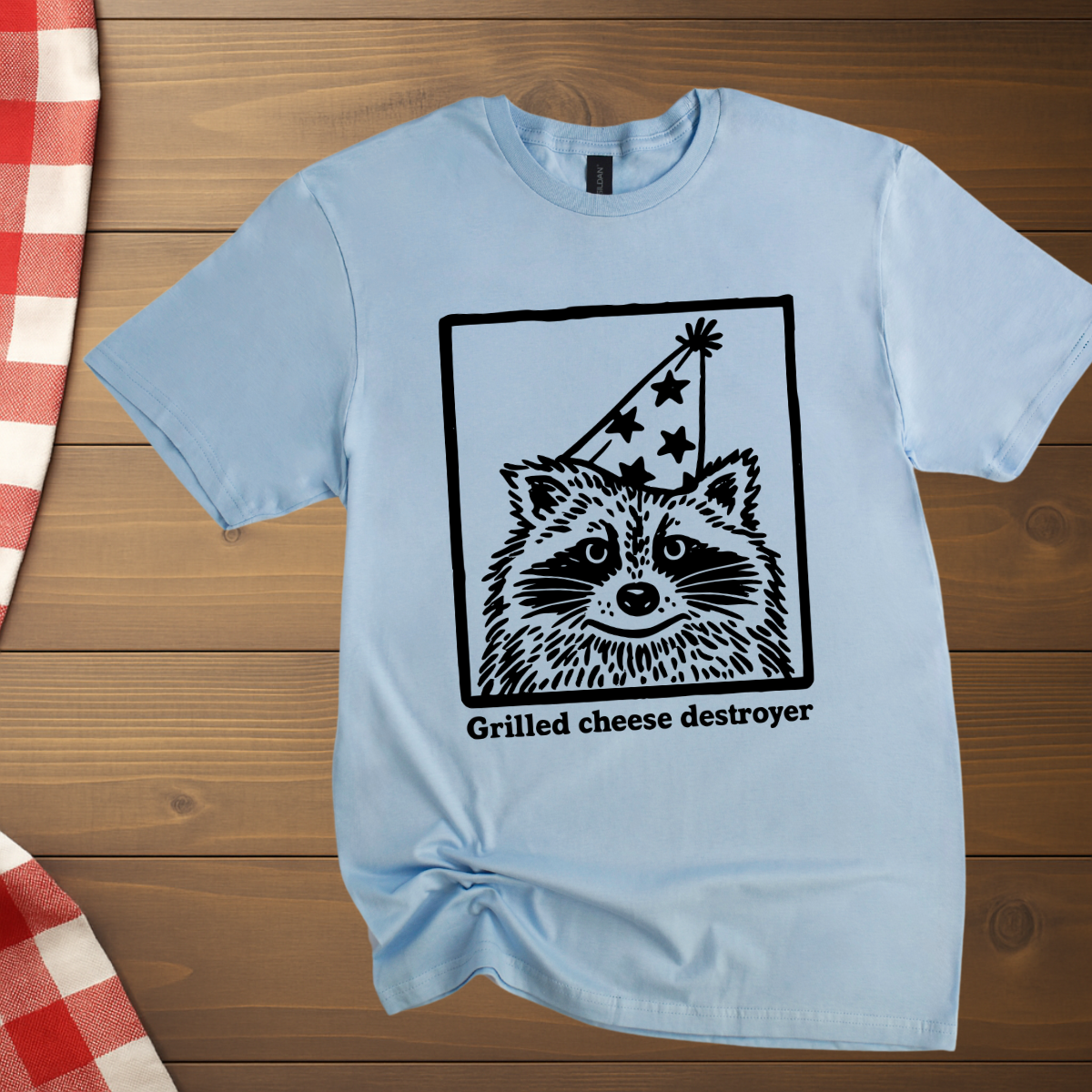 Grilled Cheese Destroyer Raccoon T-Shirt