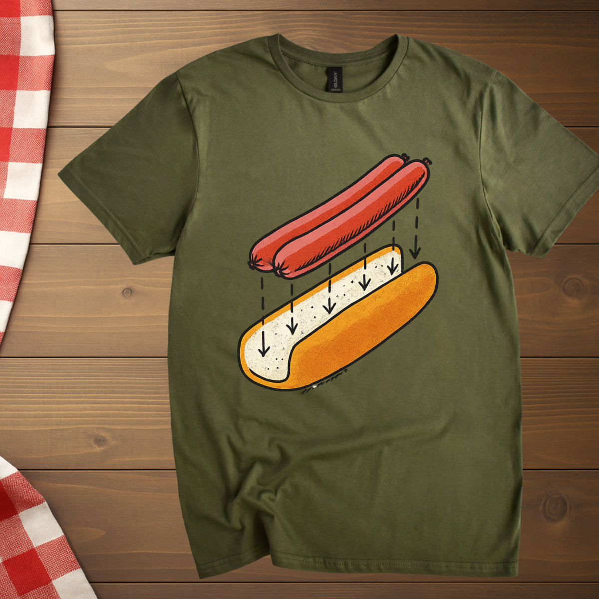 Hot Dog Ingredient T-Shirt