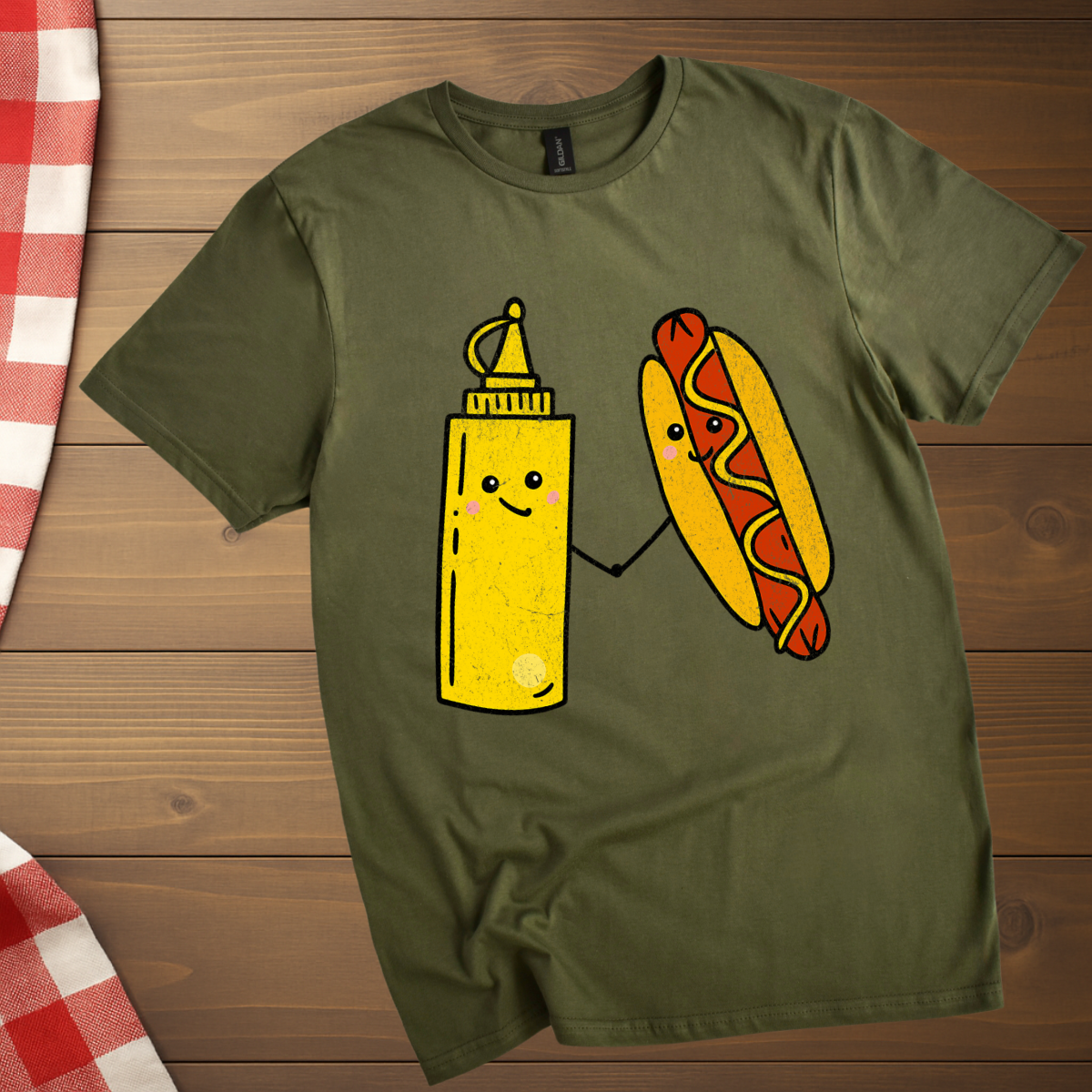 Mustard and Hotdog T-Shirt