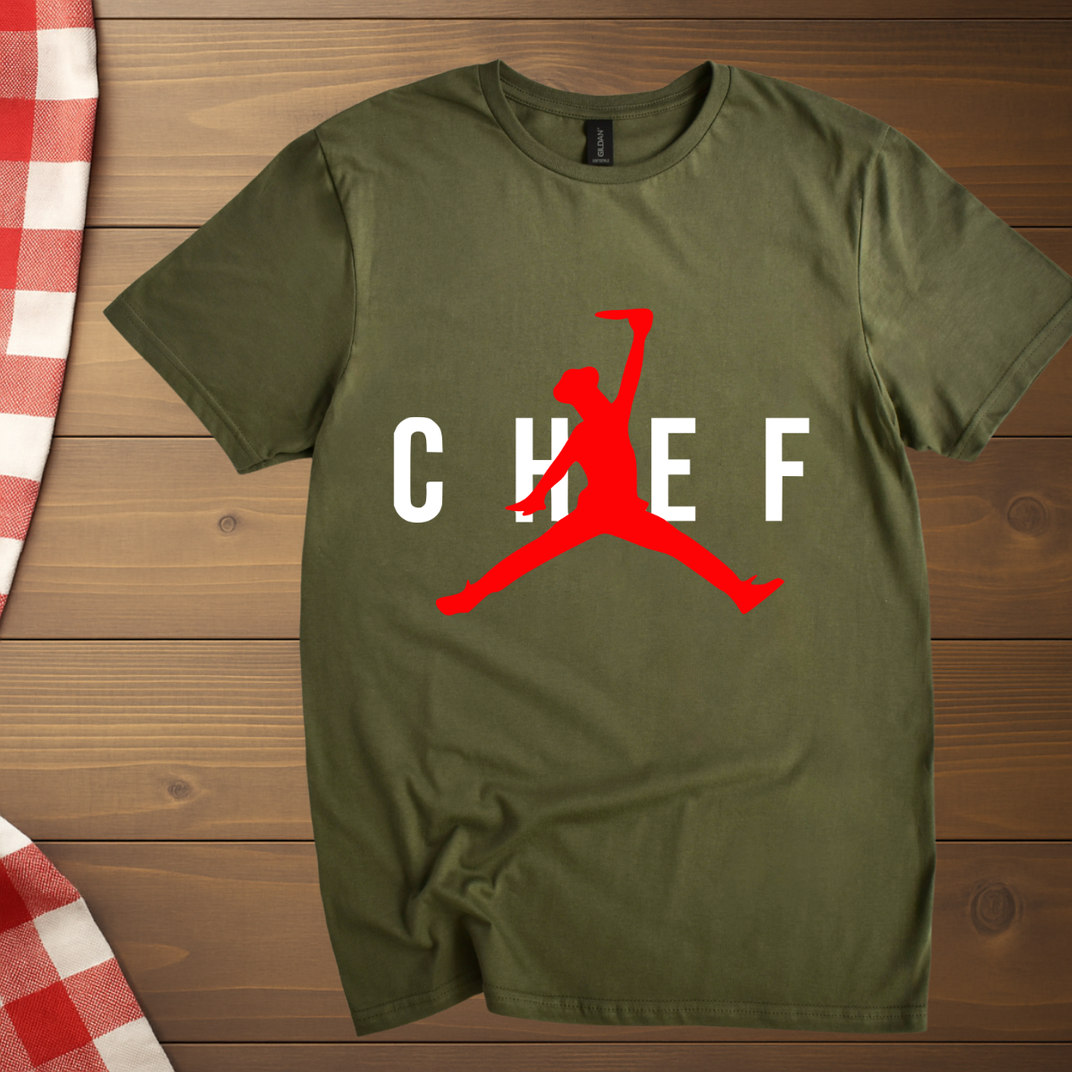 Funny jumping Chef T-Shirt