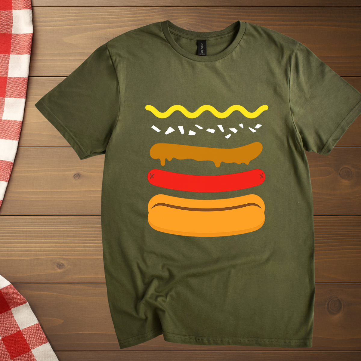 Hot Dog Ingredients T-Shirt