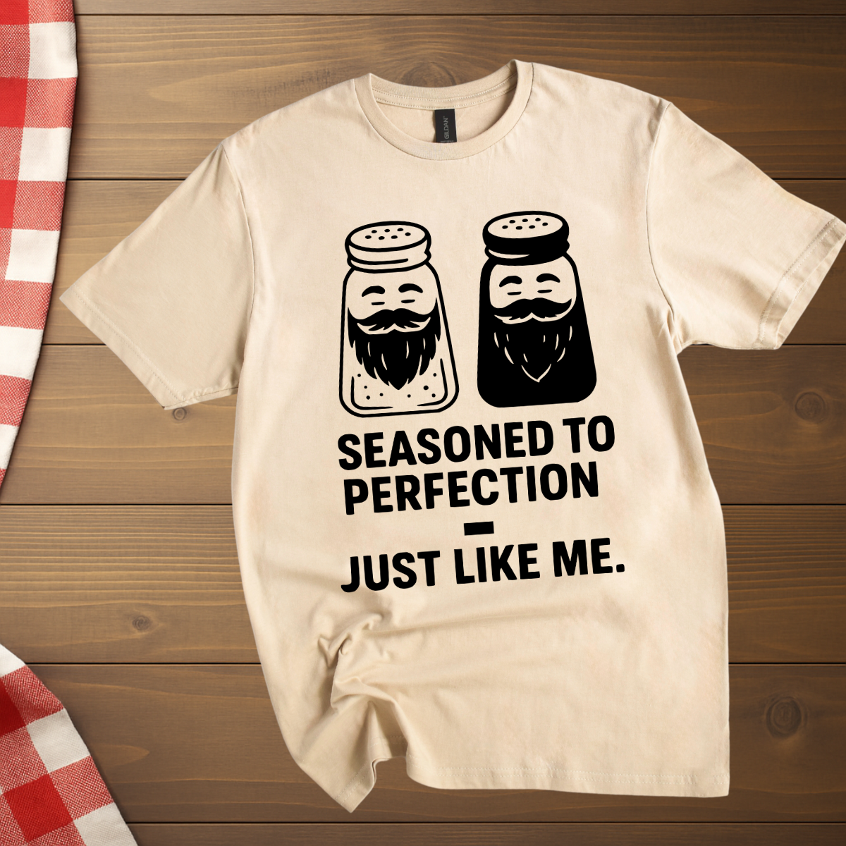 Bearded Salt and Pepper T-Shirt