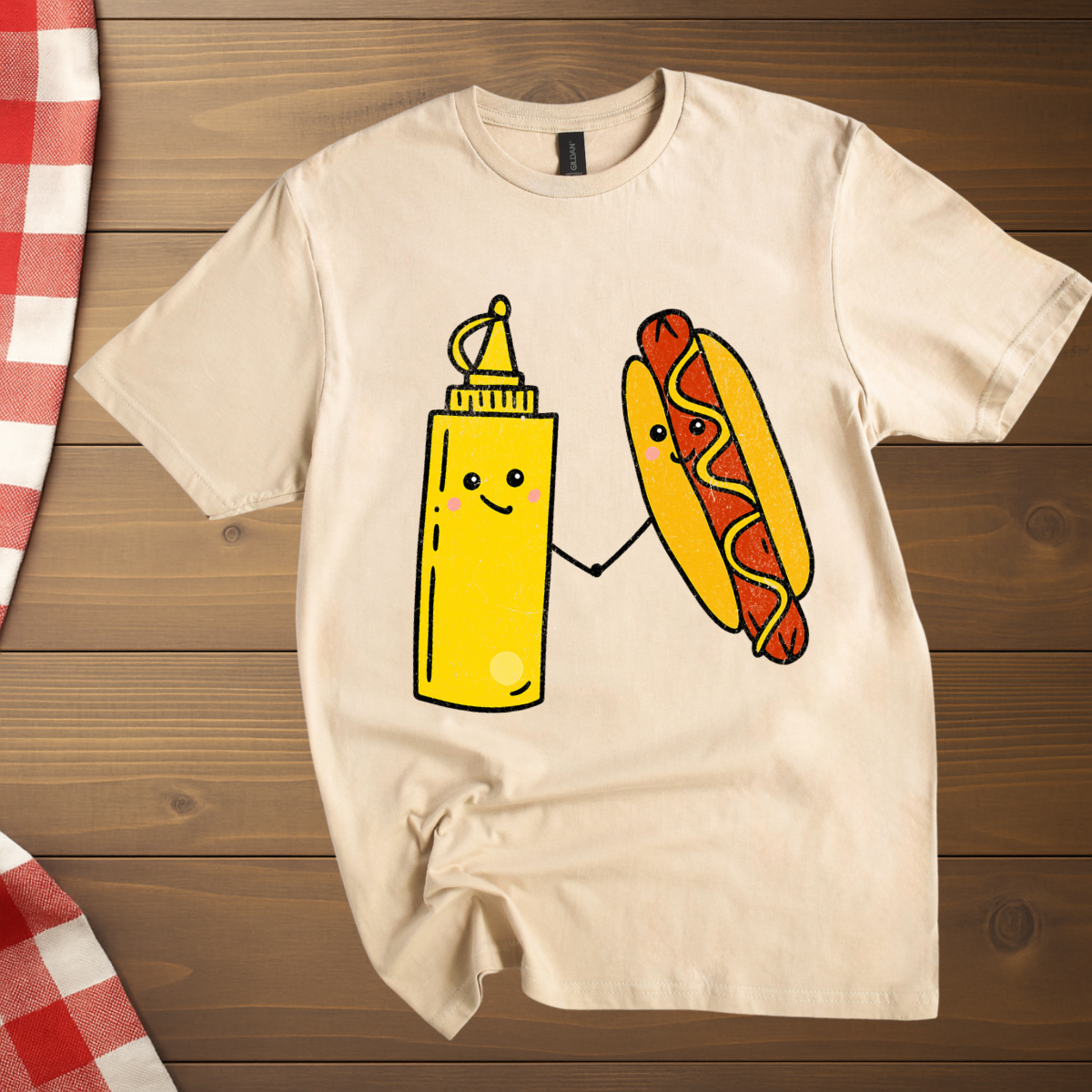 Mustard and Hotdog T-Shirt