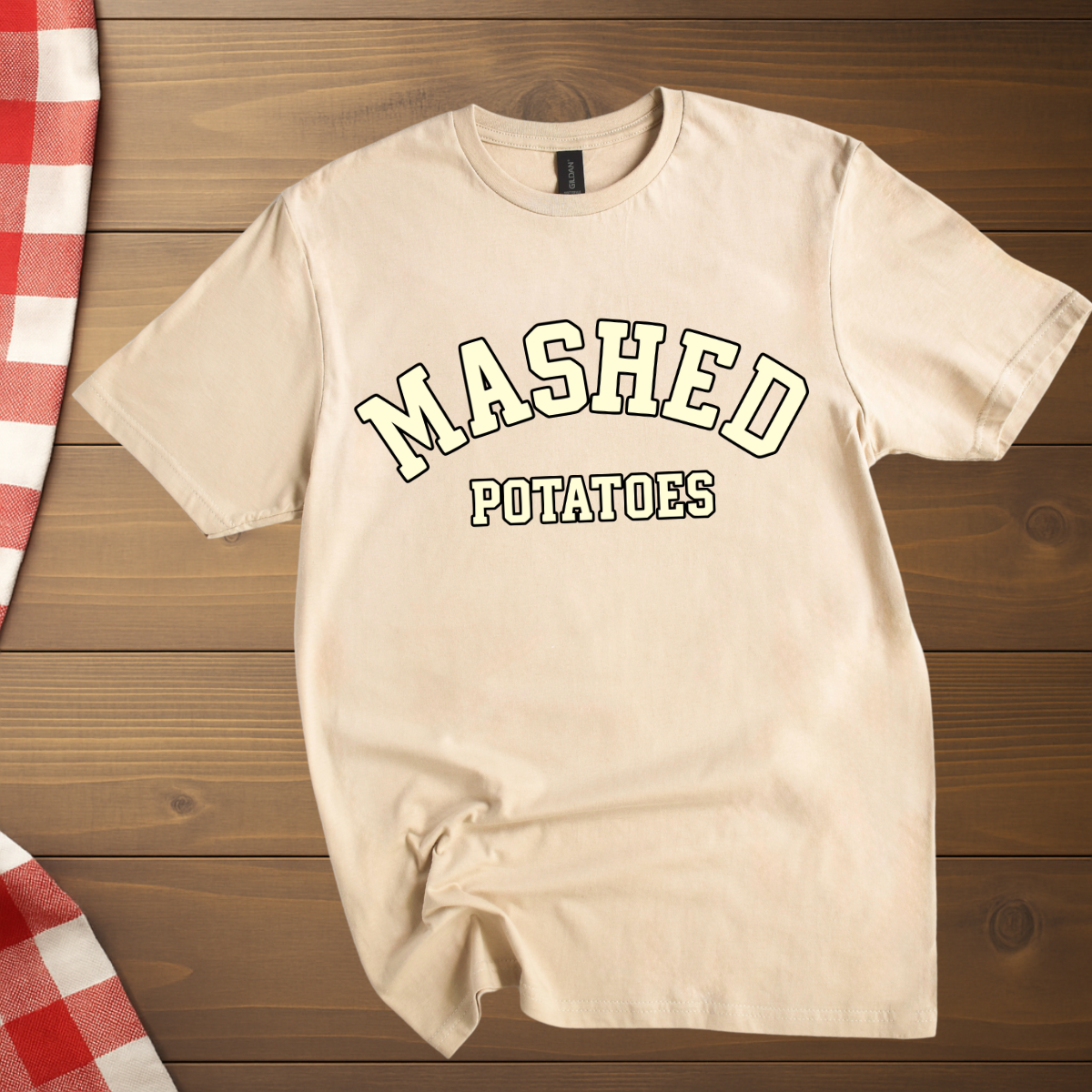 College Style Mashed Potatoes T-Shirt