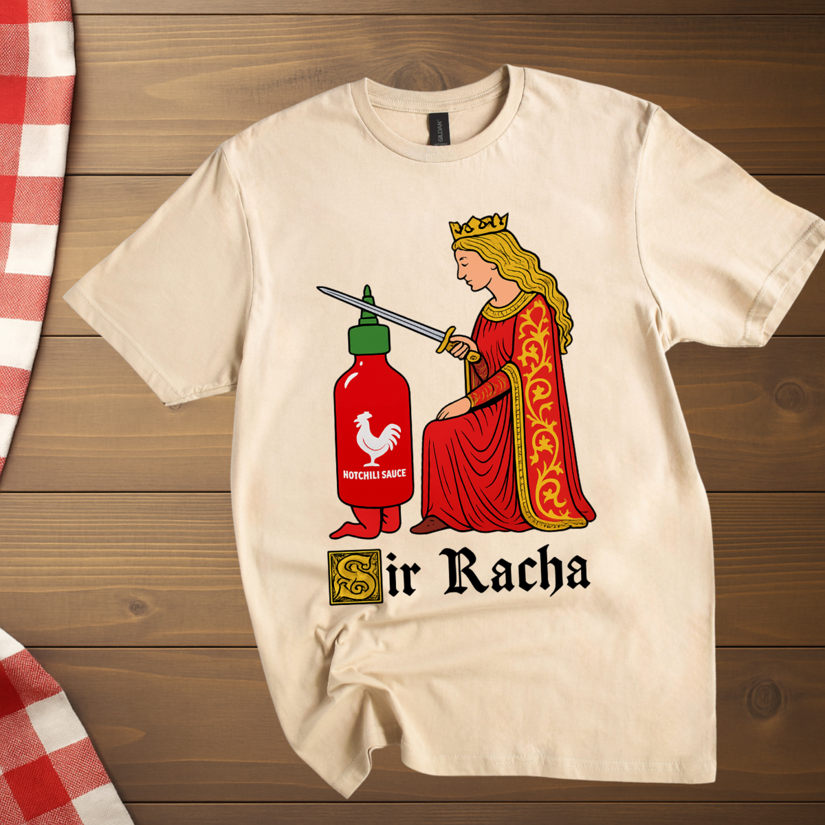 Funny Hot Sauce Sir Racha T-Shirt