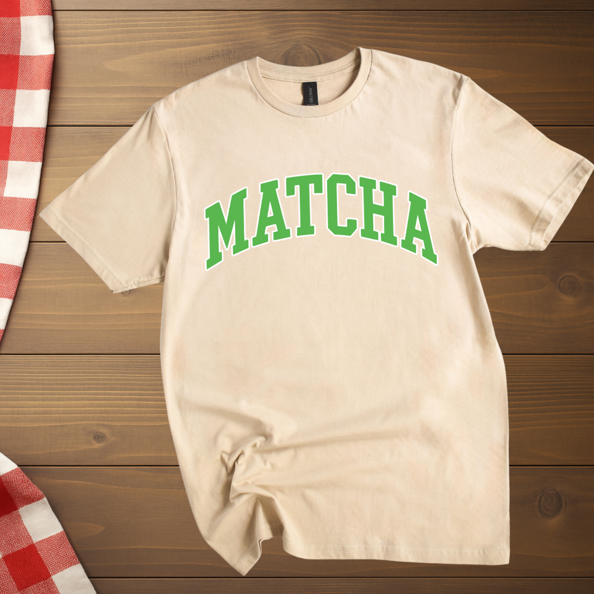 College Style Matcha T-Shirt