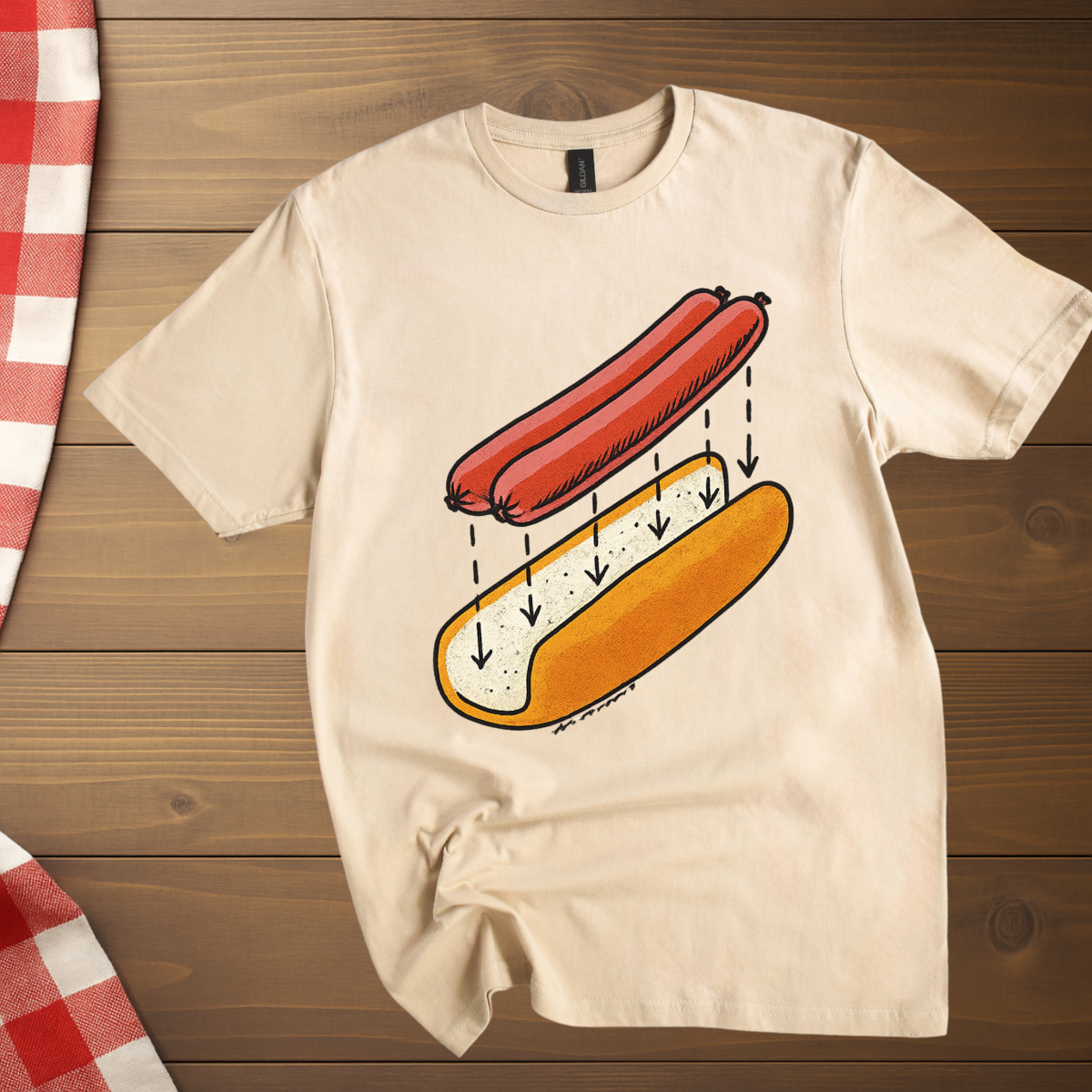 Hot Dog Ingredient T-Shirt