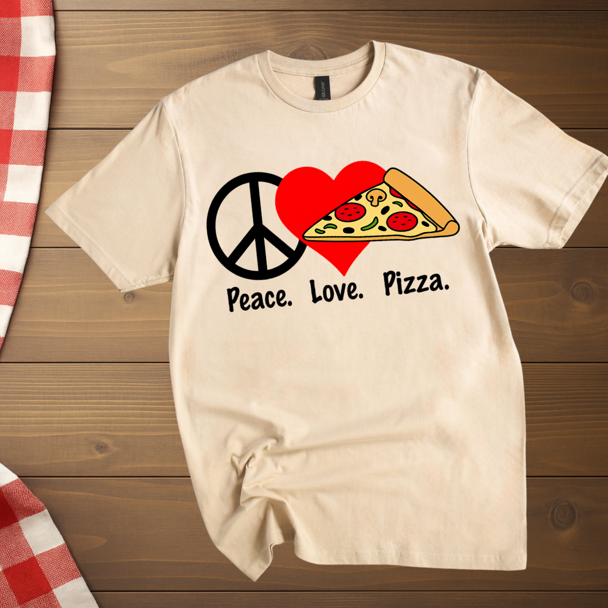 Peace Love Pizza T-Shirt