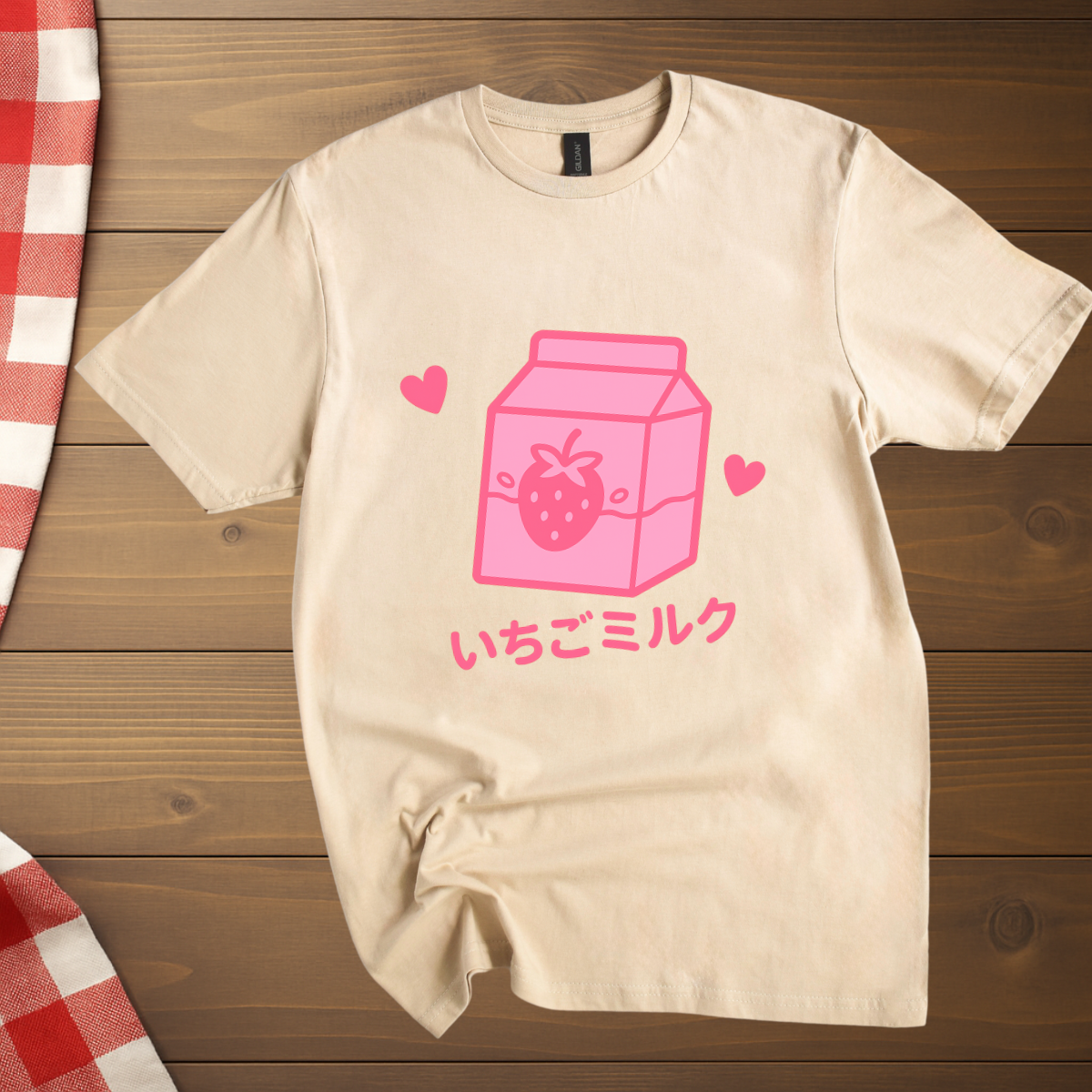 Strawberry milk Japanese themed T-Shirt