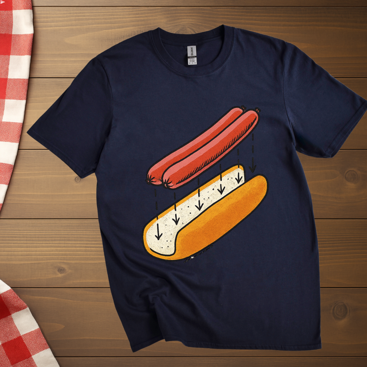 Hot Dog Ingredient T-Shirt