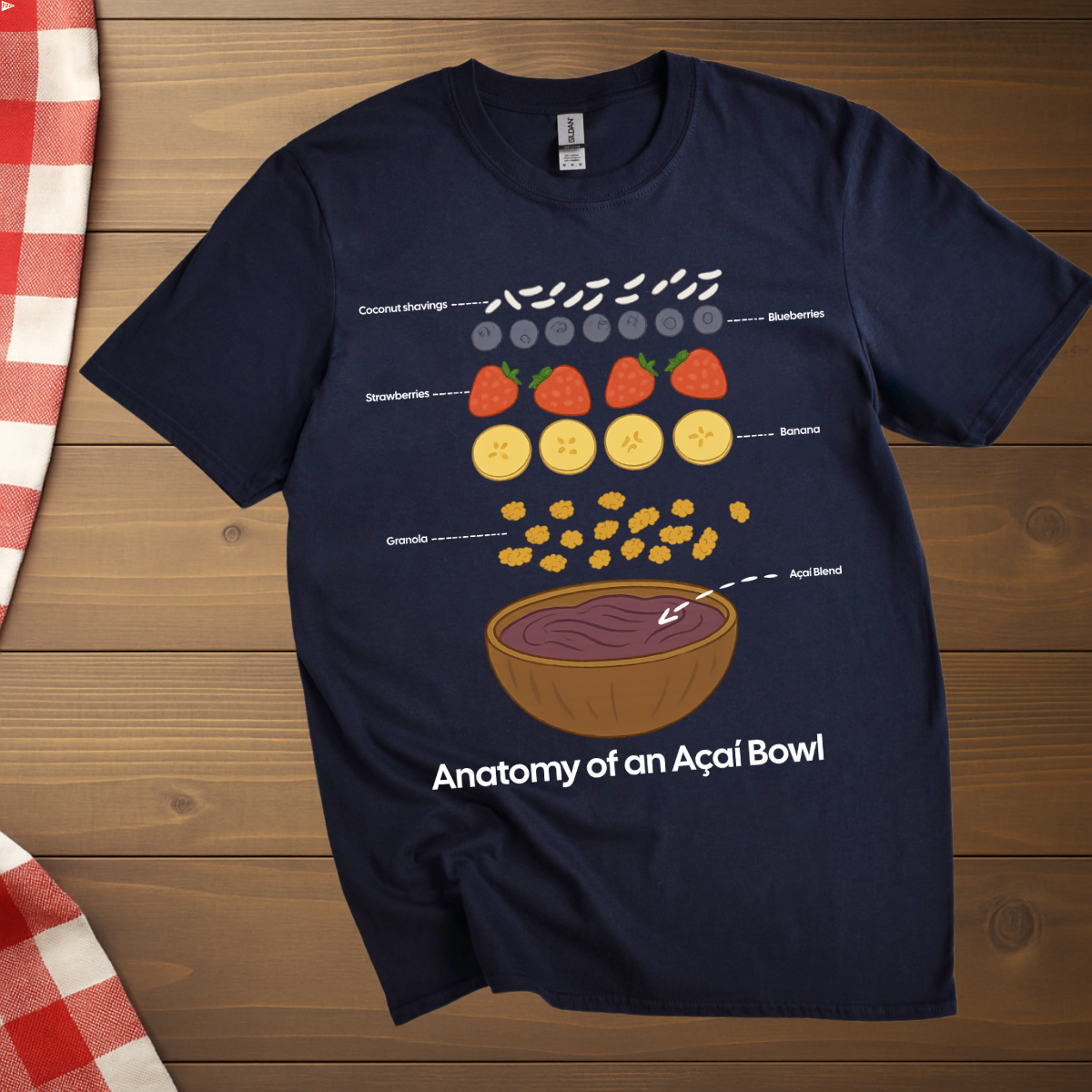 Acai Bowl Anatomy T-Shirt