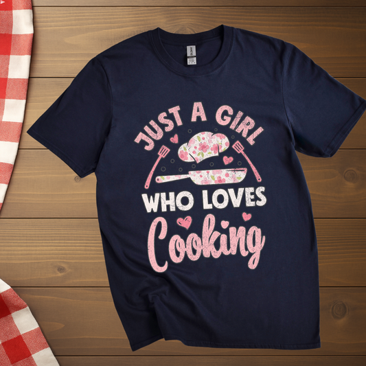 Just a Girl who loves Cooking T-Shirt