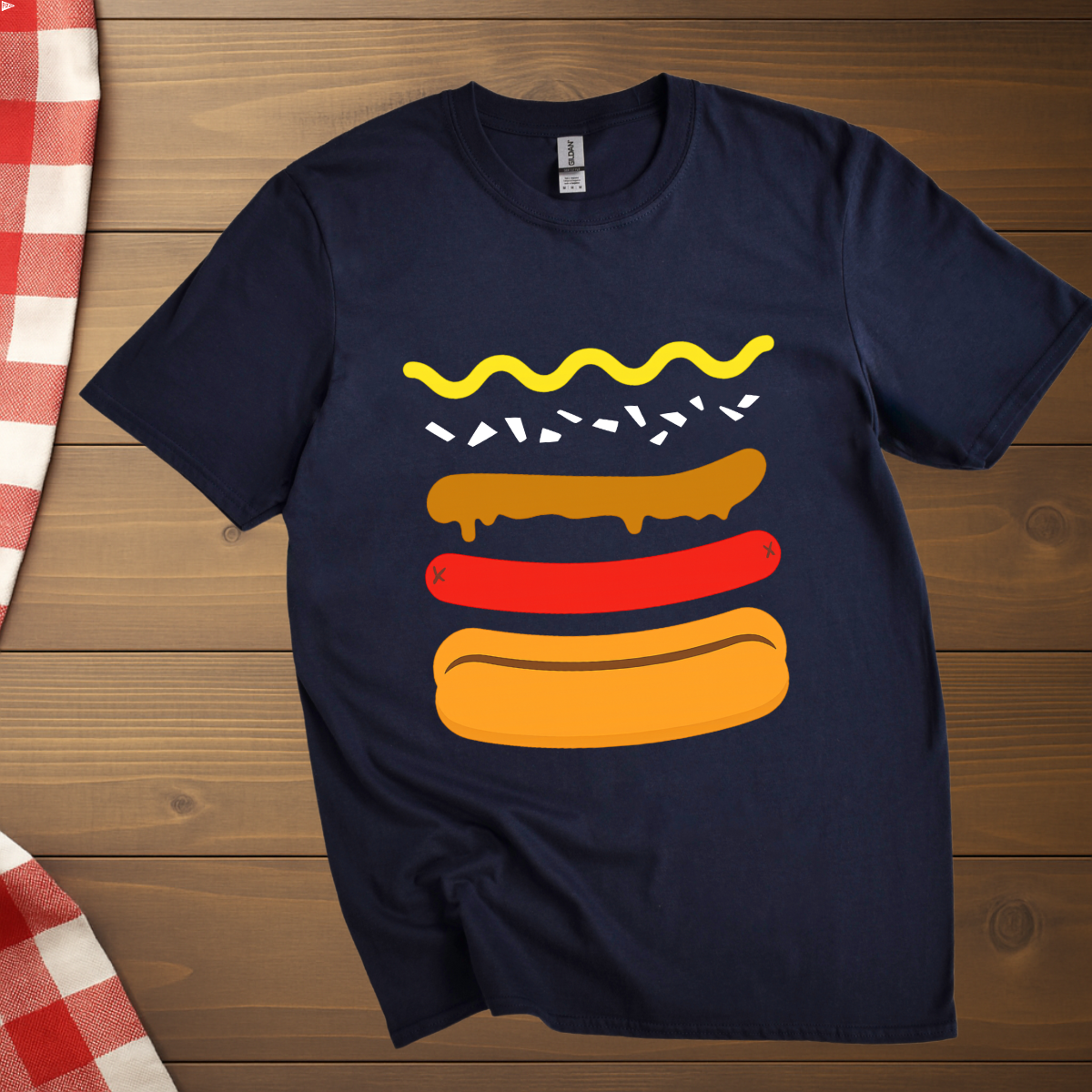 Hot Dog Ingredients T-Shirt
