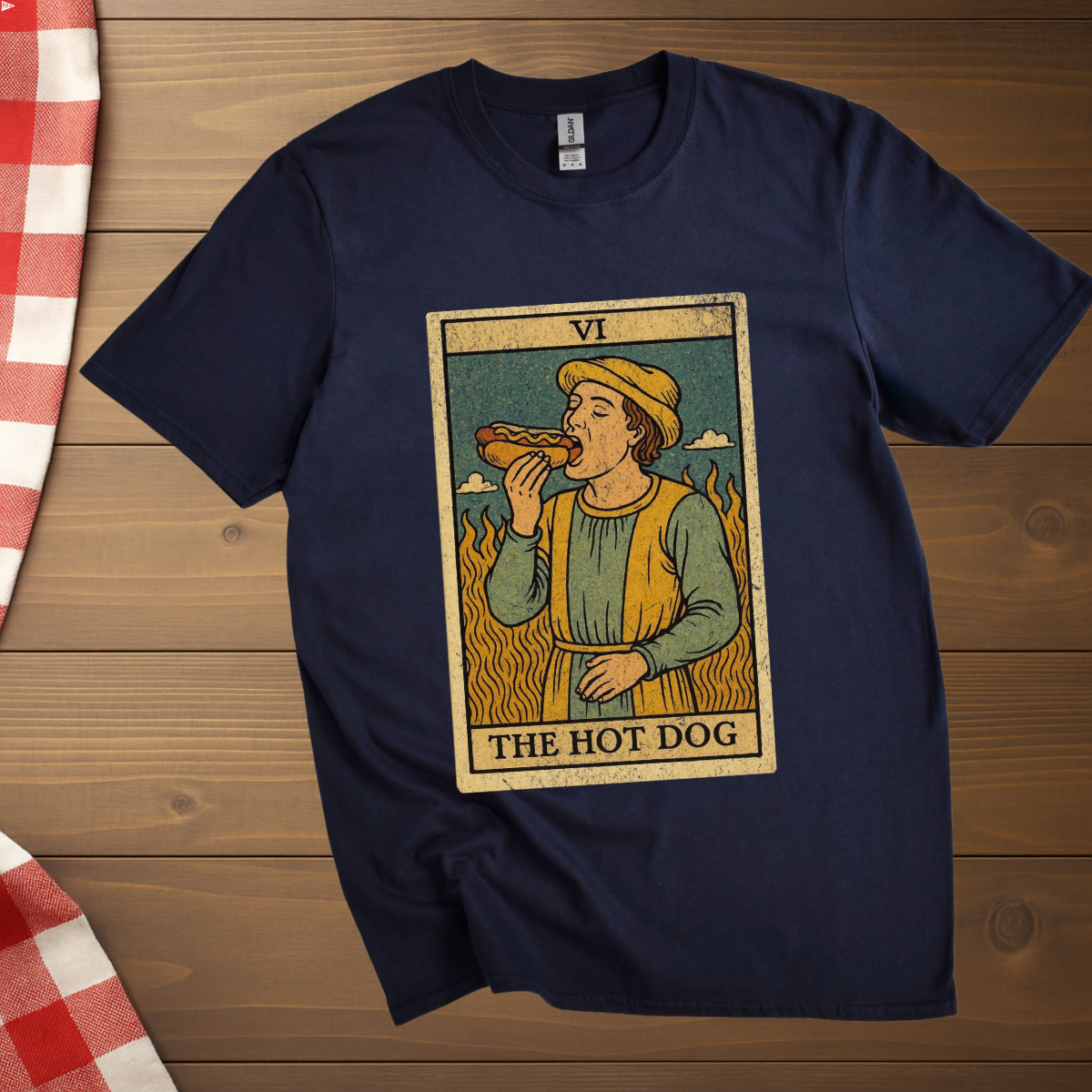 The Hot Dog Tarot Card T-Shirt