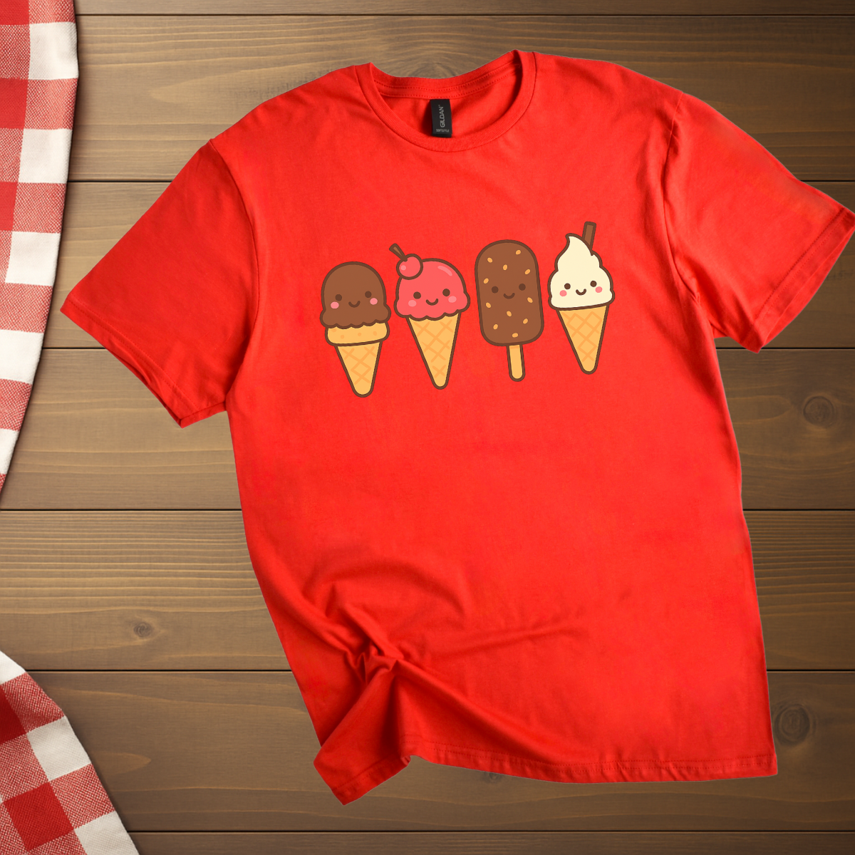 Ice cream Cold Crew T-Shirt