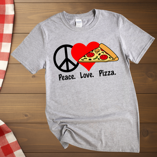 Peace Love Pizza T-Shirt