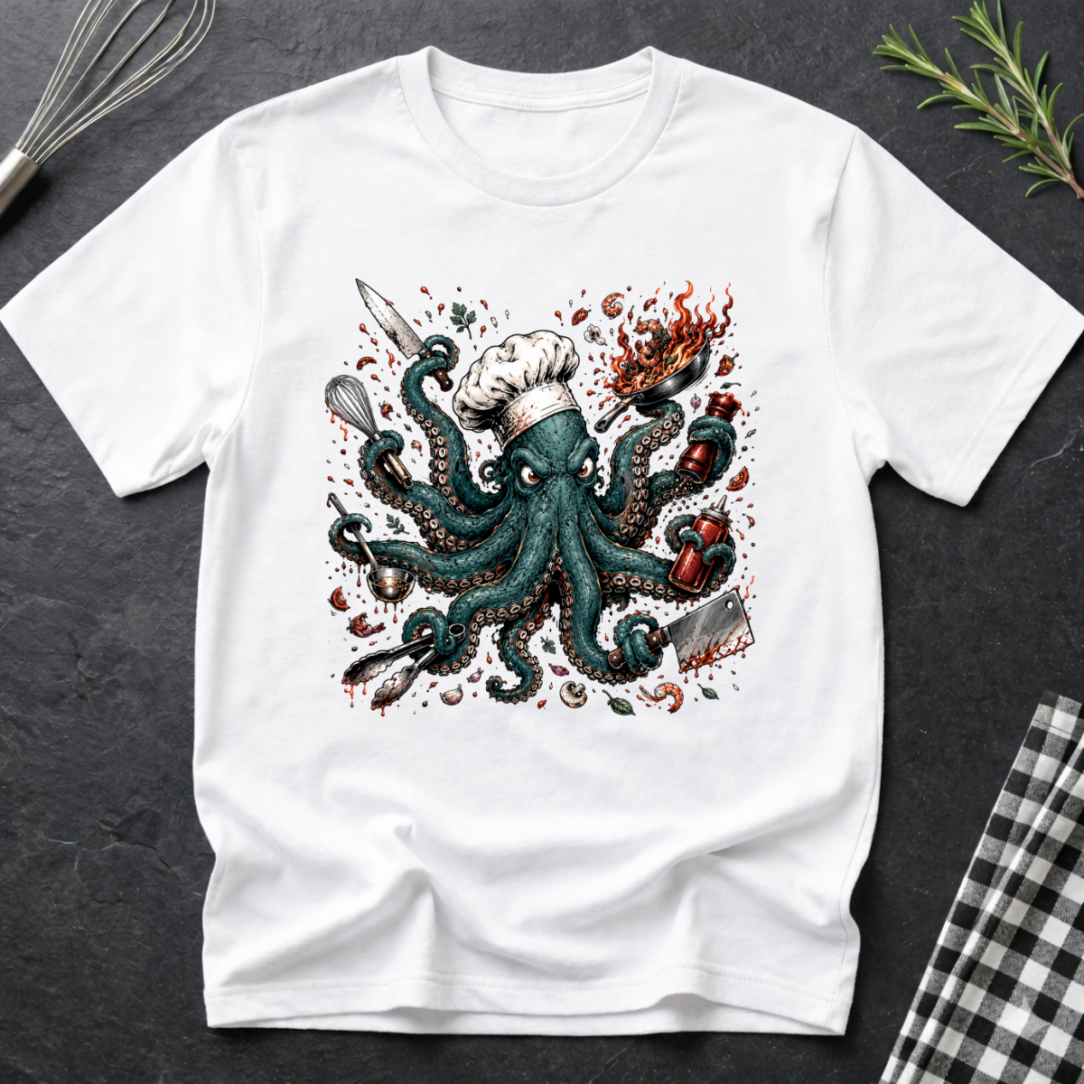 Angry Chaotic Octopus T-Shirt