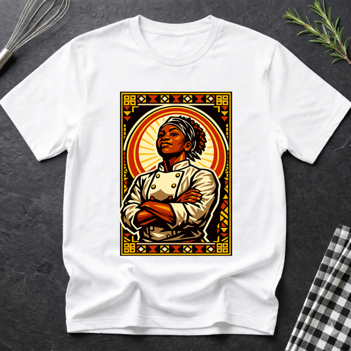Female Black Chef T-Shirt