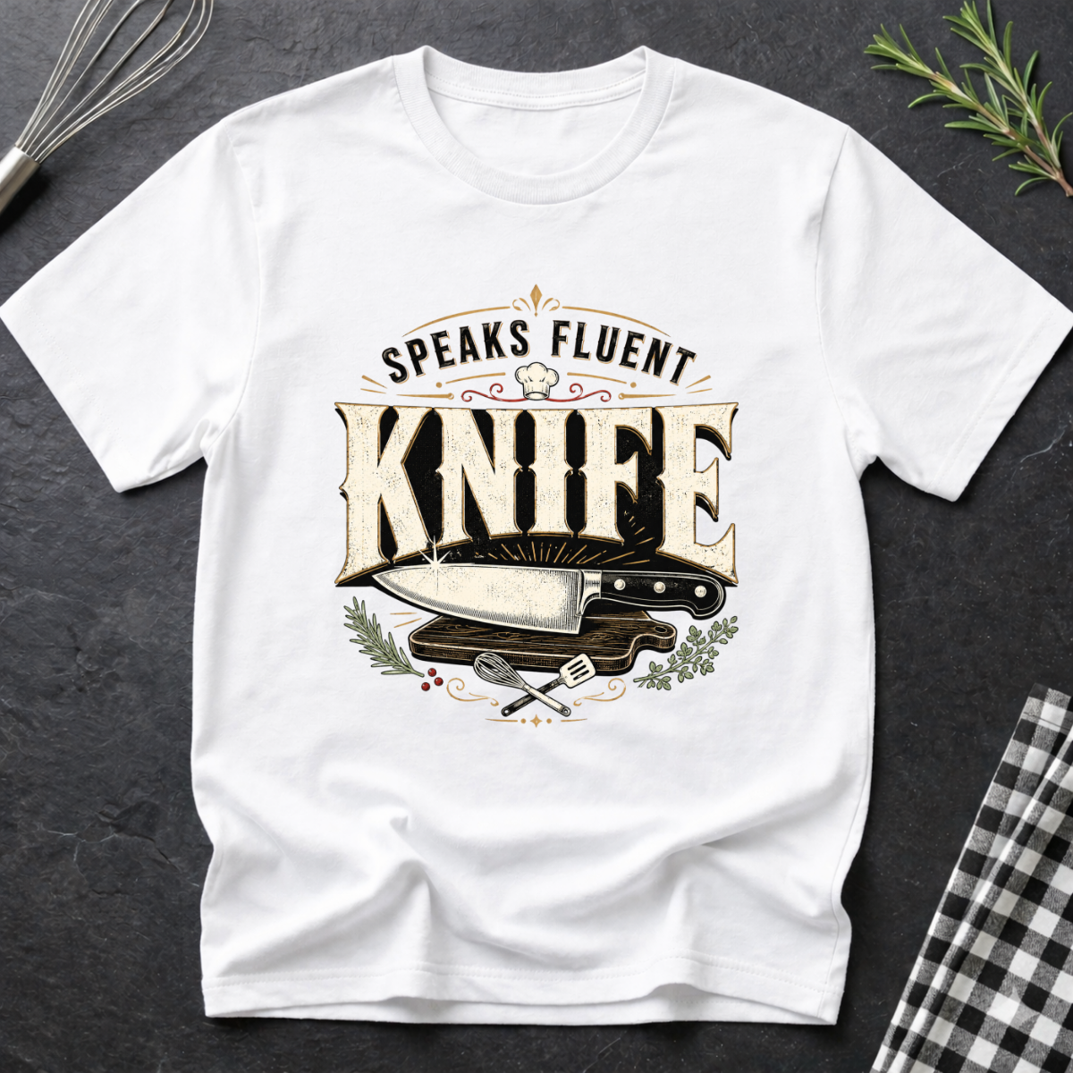 Speaks Fluent Knife T-Shirt