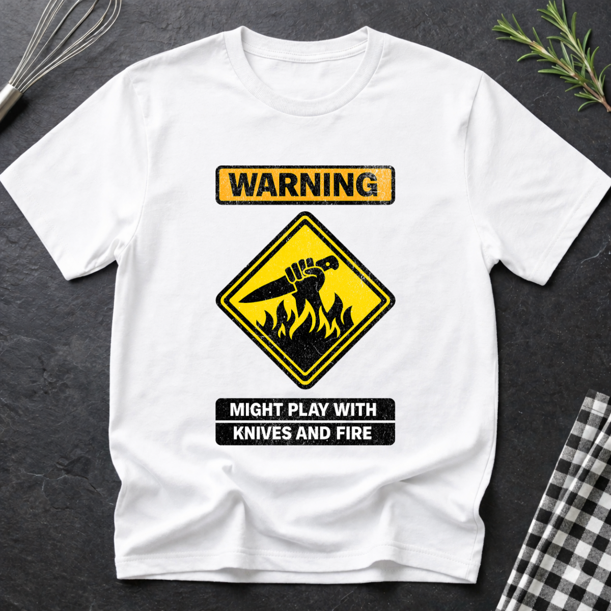 Warning might play with knives and fire T-Shirt