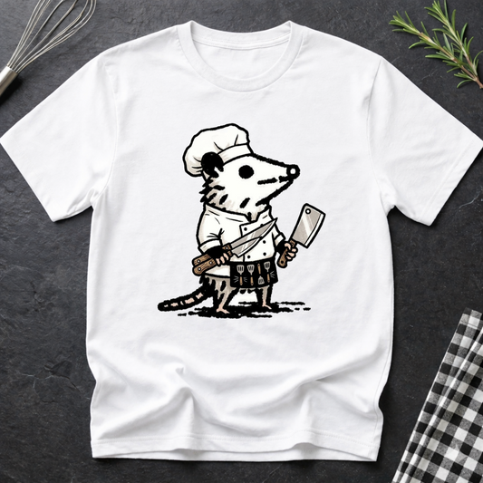 Funny Opossum Chef T-Shirt