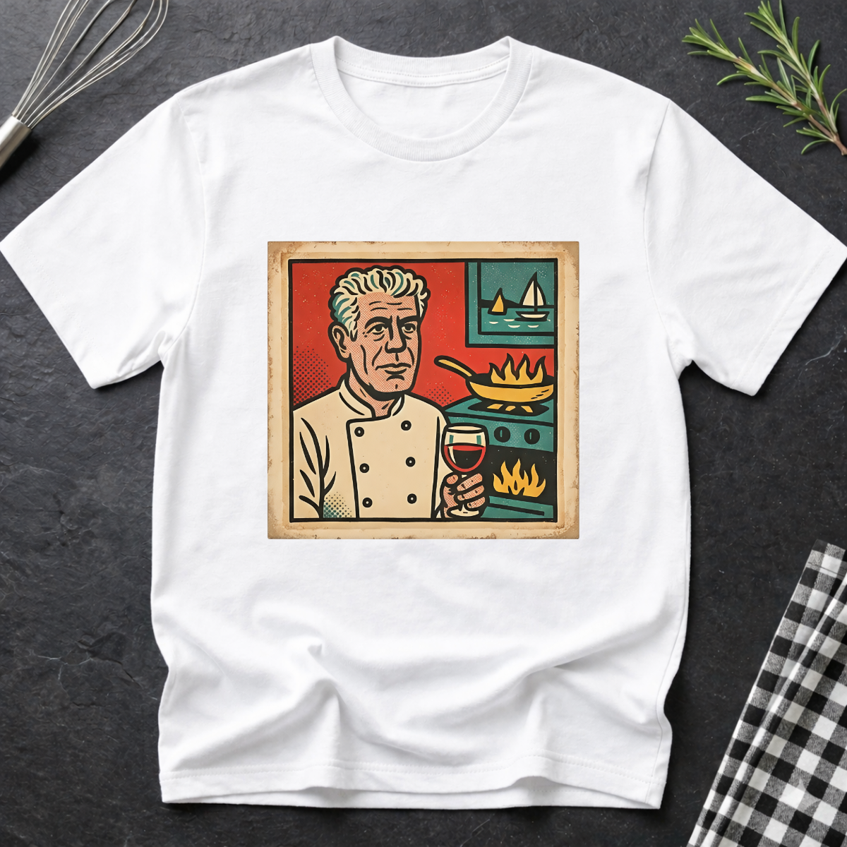 Comic Panel Anthony Bourdain T-Shirt