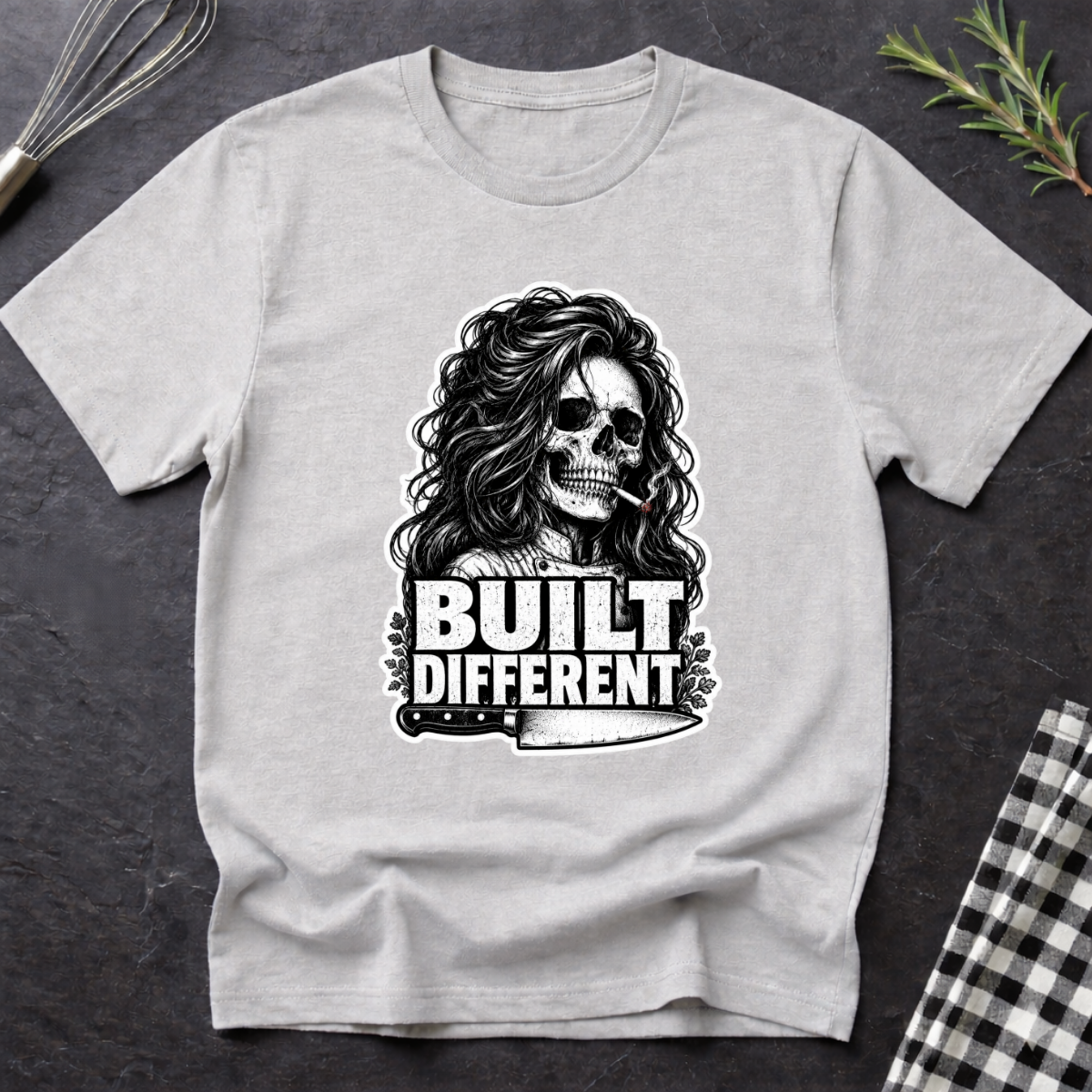 Built Different, Female Chef T-Shirt