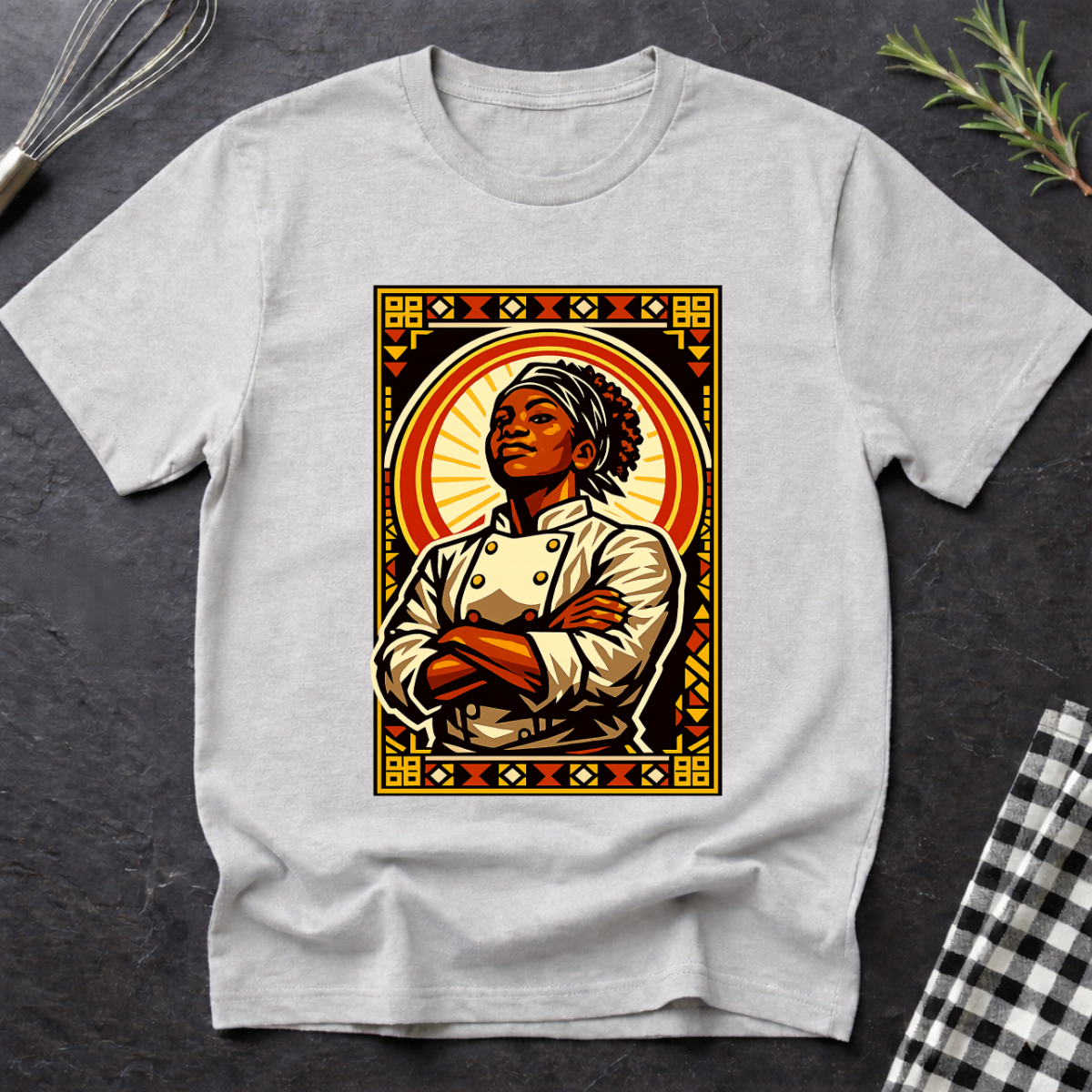 Female Black Chef T-Shirt