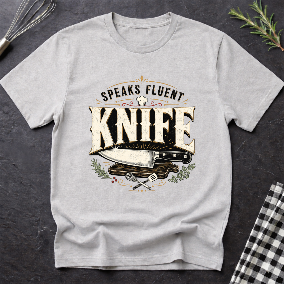 Speaks Fluent Knife T-Shirt