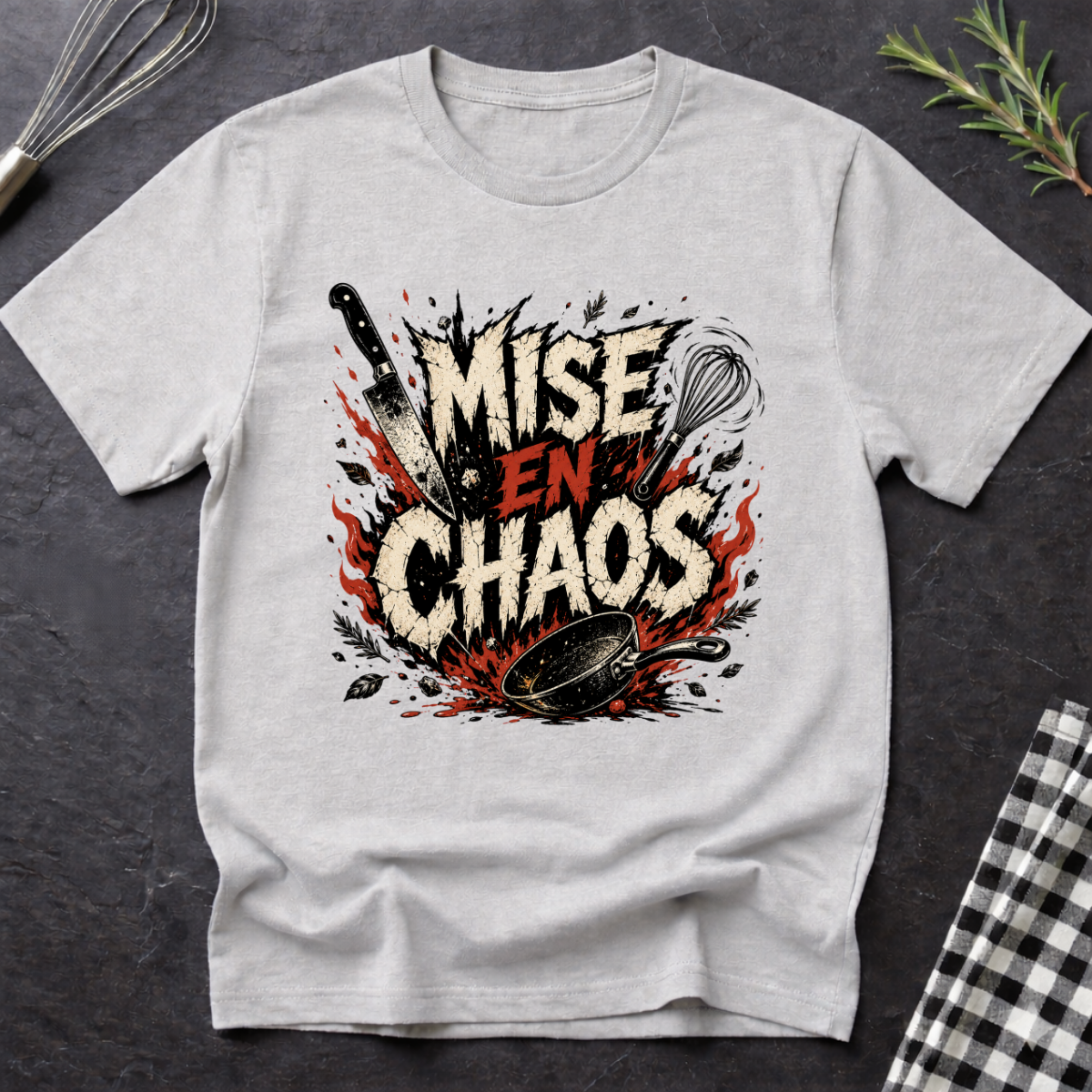Mise En Chaos, Falling Knife  T-Shirt