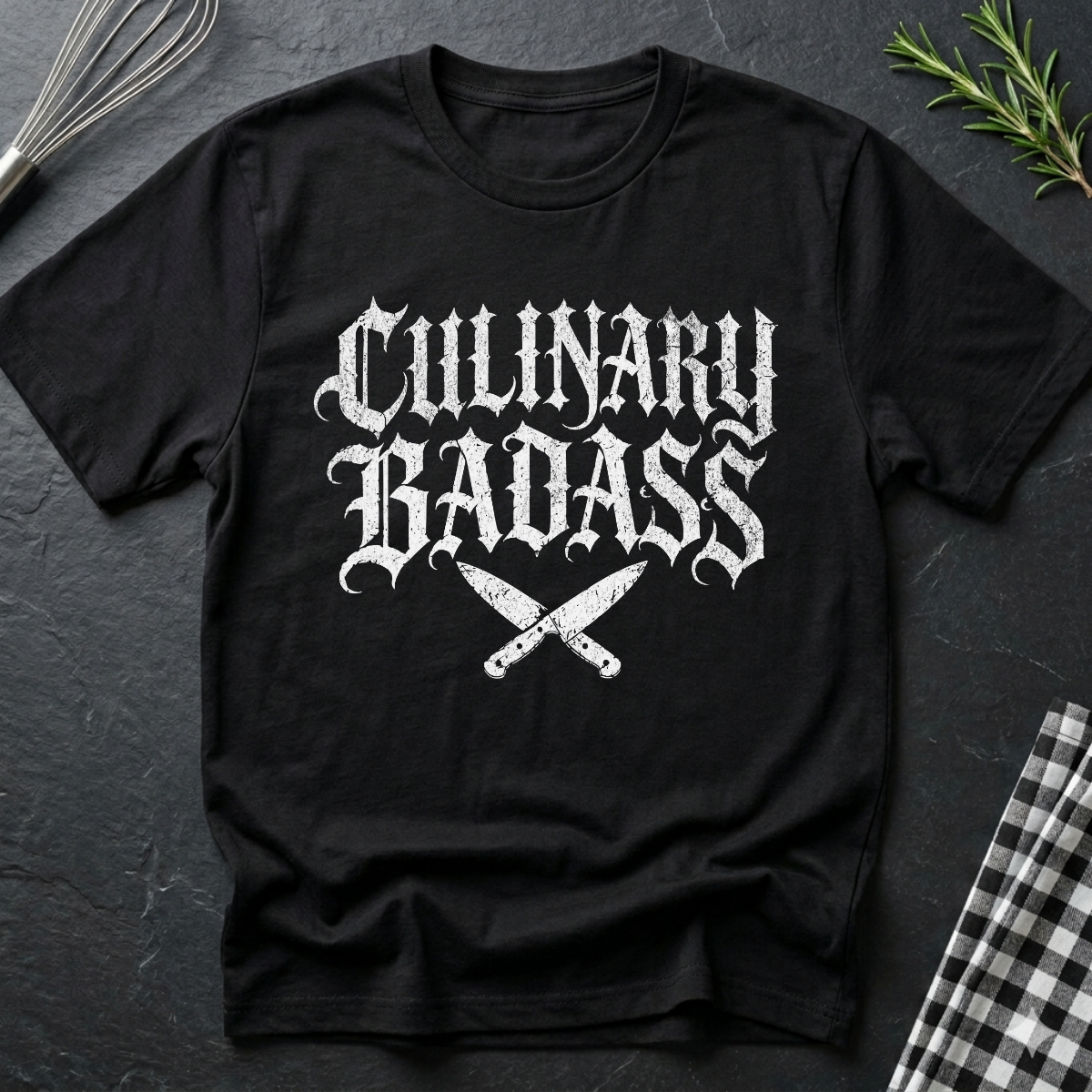 Culinary Badass, Gothic T-Shirt