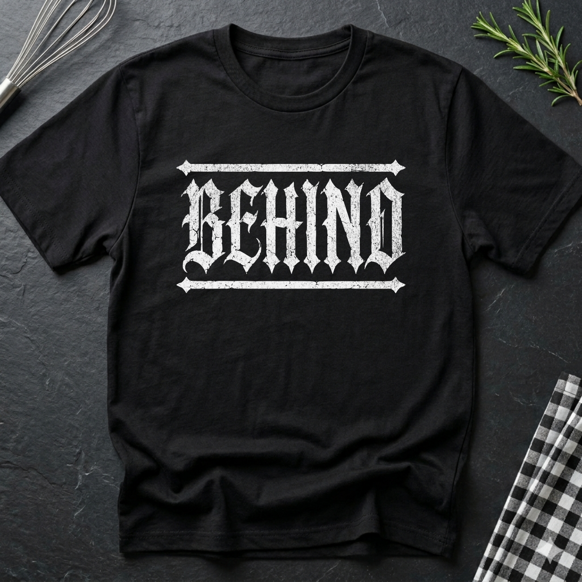 Behind, Gothic T-Shirt