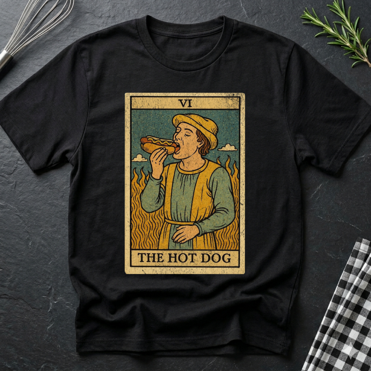 The Hot Dog Tarot Card T-Shirt
