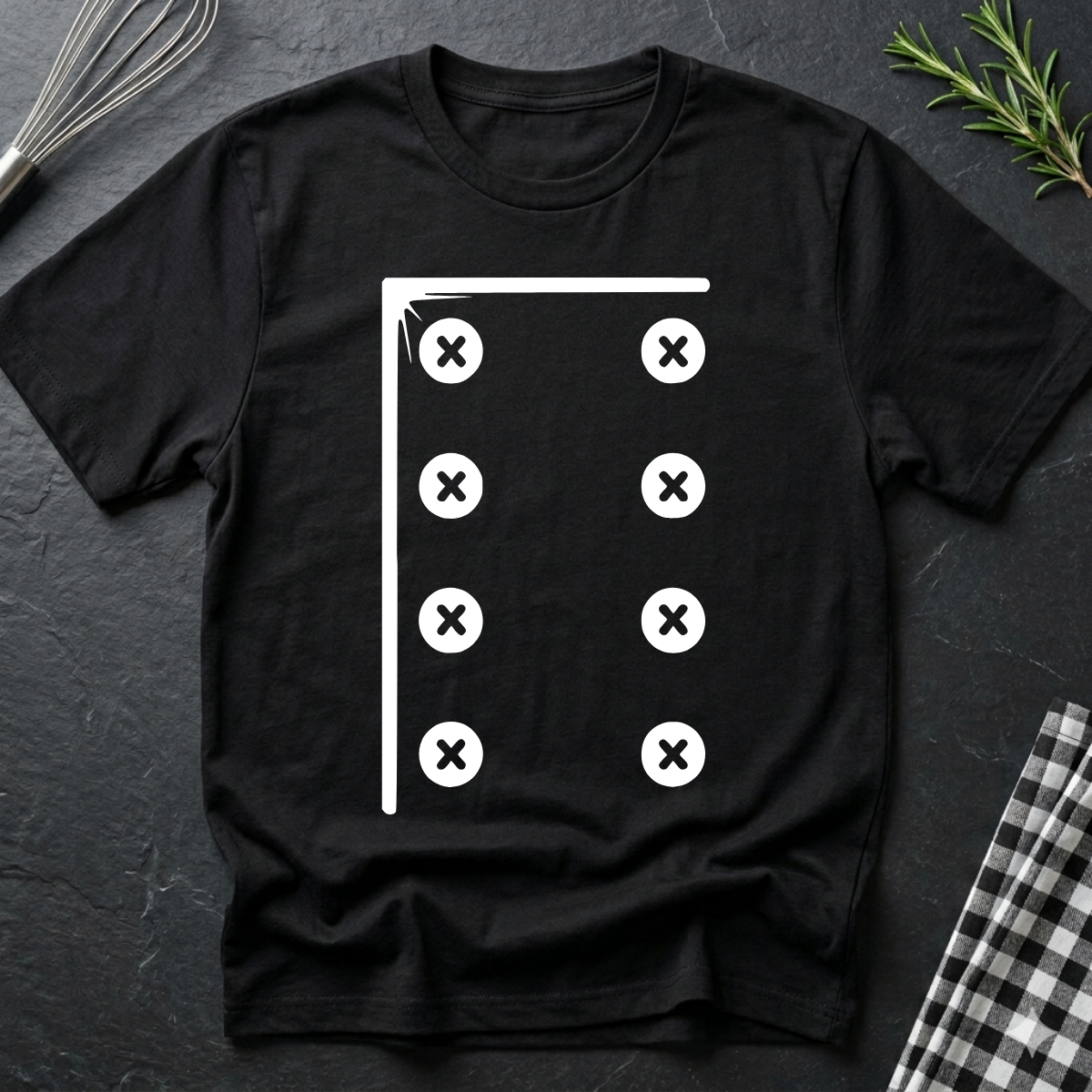 Funny Chef's Button T-Shirt
