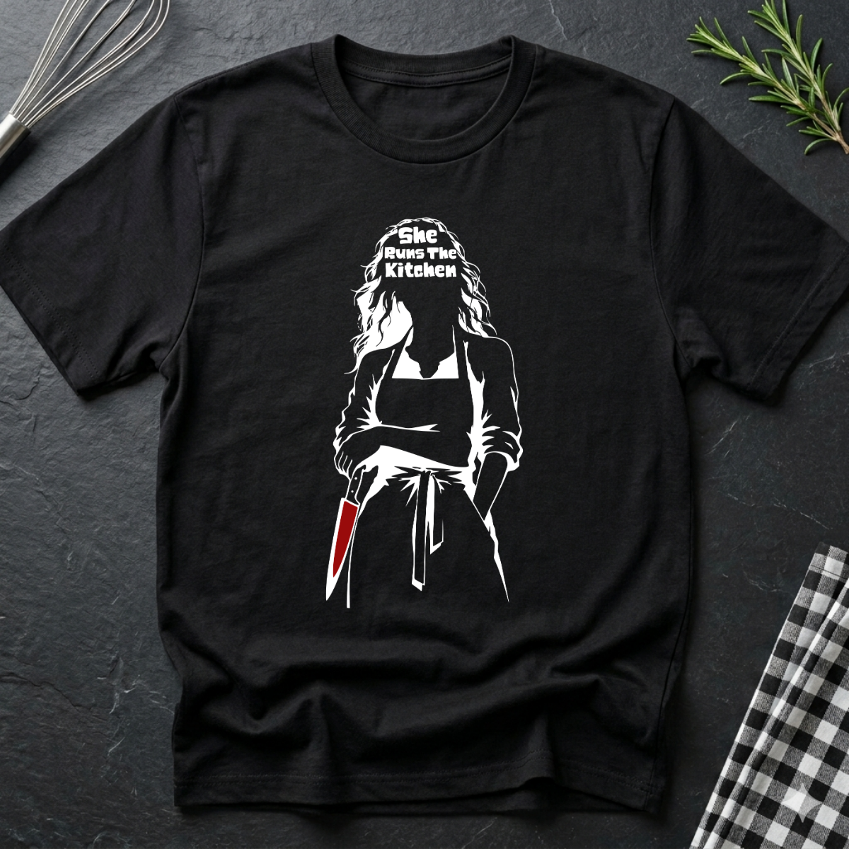 She Runs the Kitchen T-Shirt