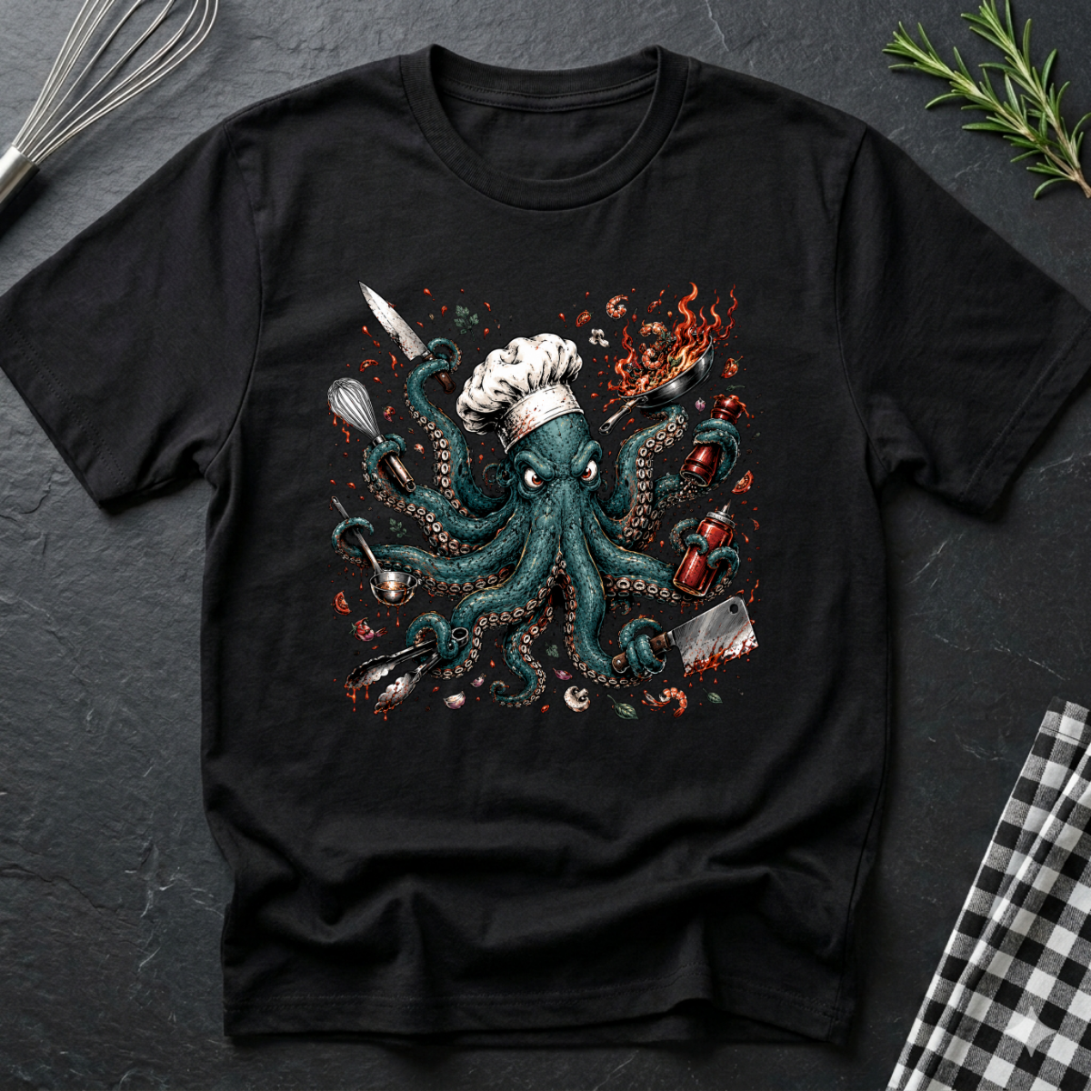 Angry Chaotic Octopus T-Shirt
