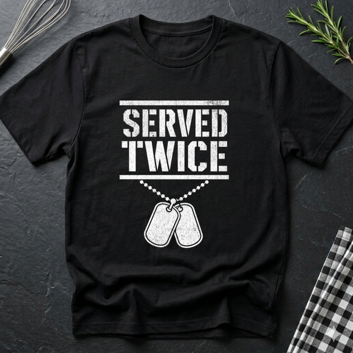 Served Twice Vet T-Shirt