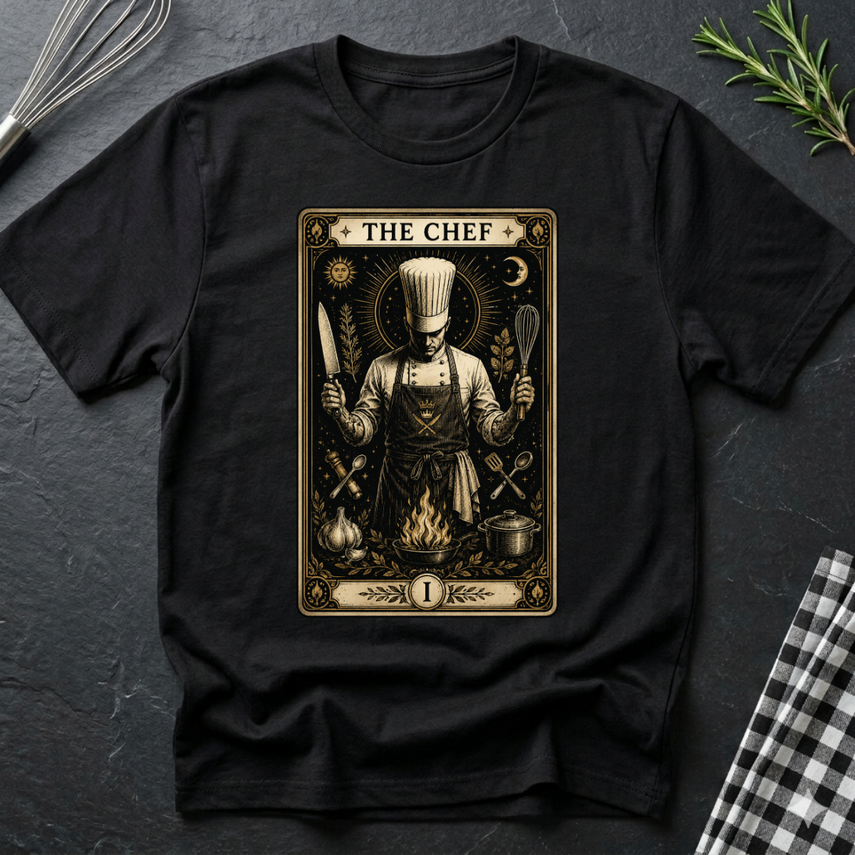 The Chef Tarot Card T-Shirt