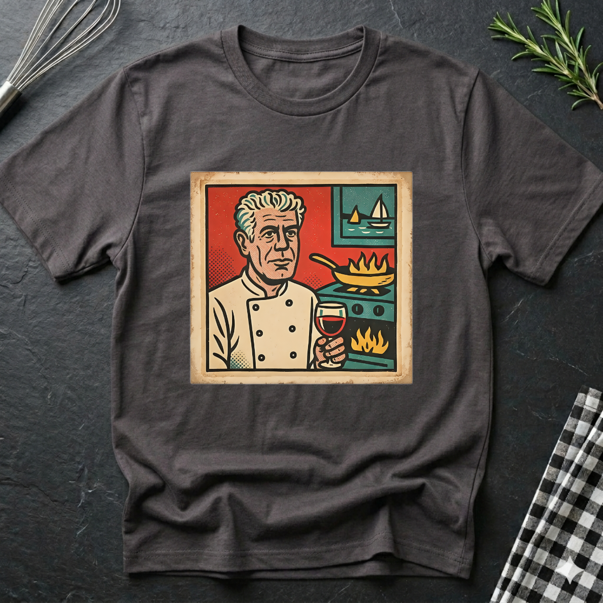 Comic Panel Anthony Bourdain T-Shirt