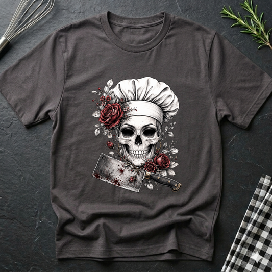Female Chef Skull T-Shirt