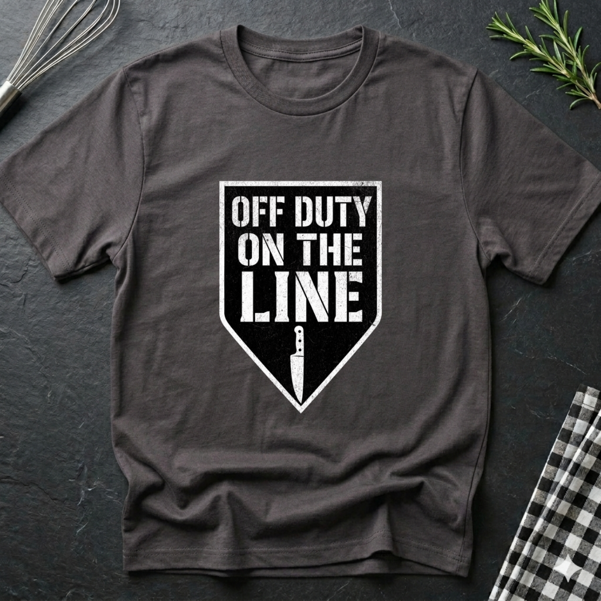 Off Duty, On the Line T-Shirt