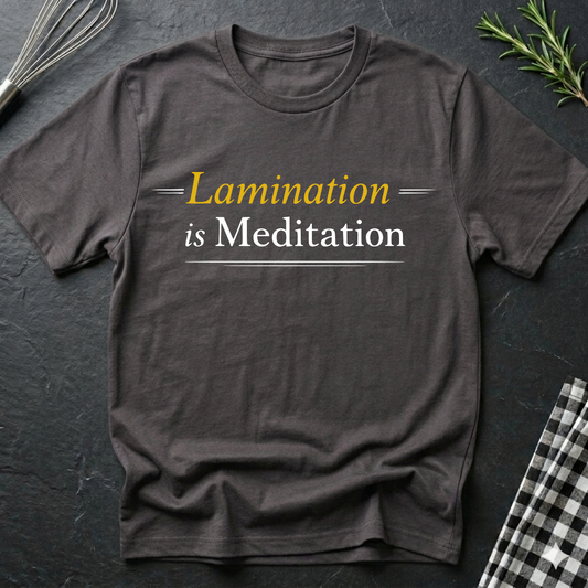 Lamination is Meditation Pastry Chef T-Shirt