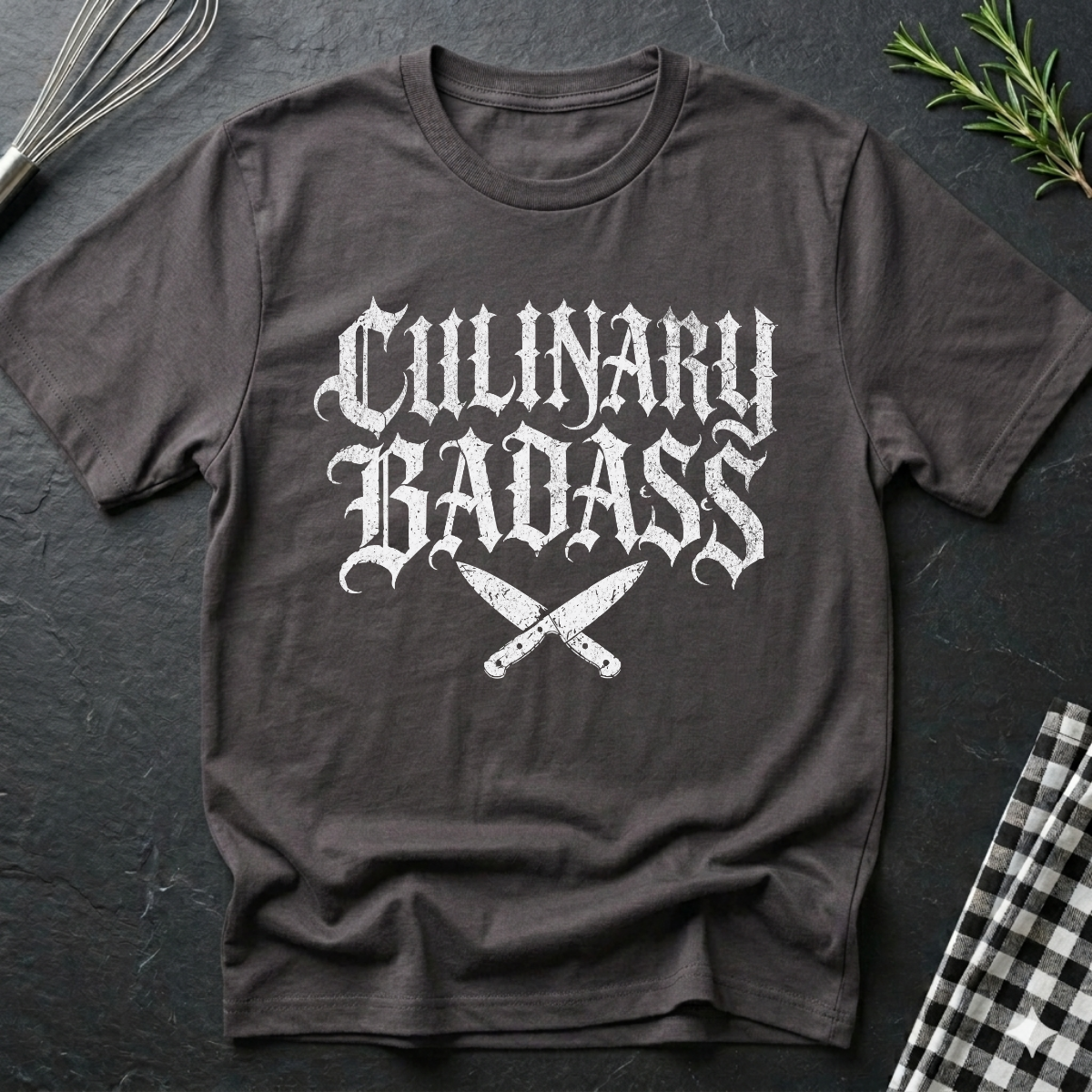 Culinary Badass, Gothic T-Shirt