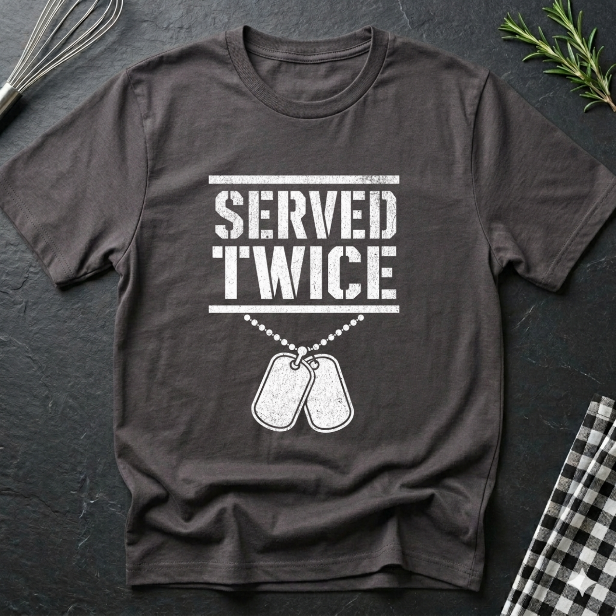 Served Twice Vet T-Shirt