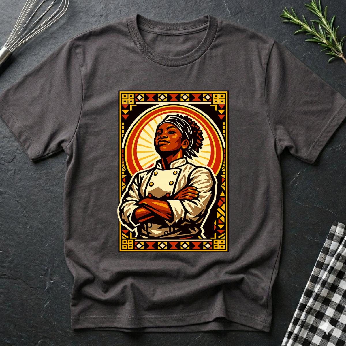 Female Black Chef T-Shirt