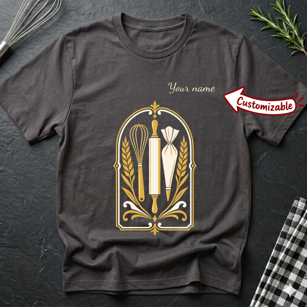 Customizable Baker supplies T-Shirt