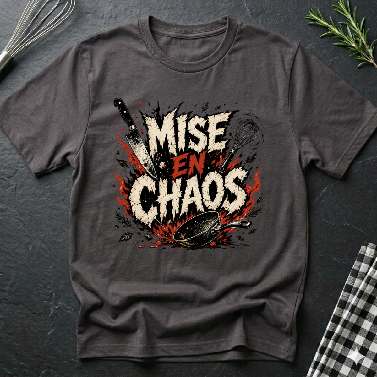Mise En Chaos, Falling Knife  T-Shirt