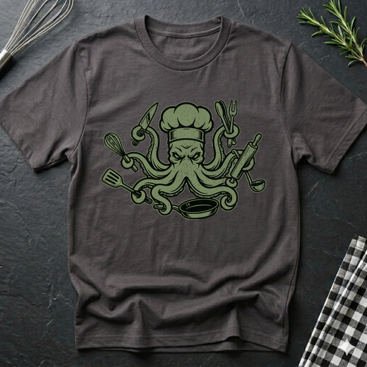 Green Octopus Chef T-Shirt