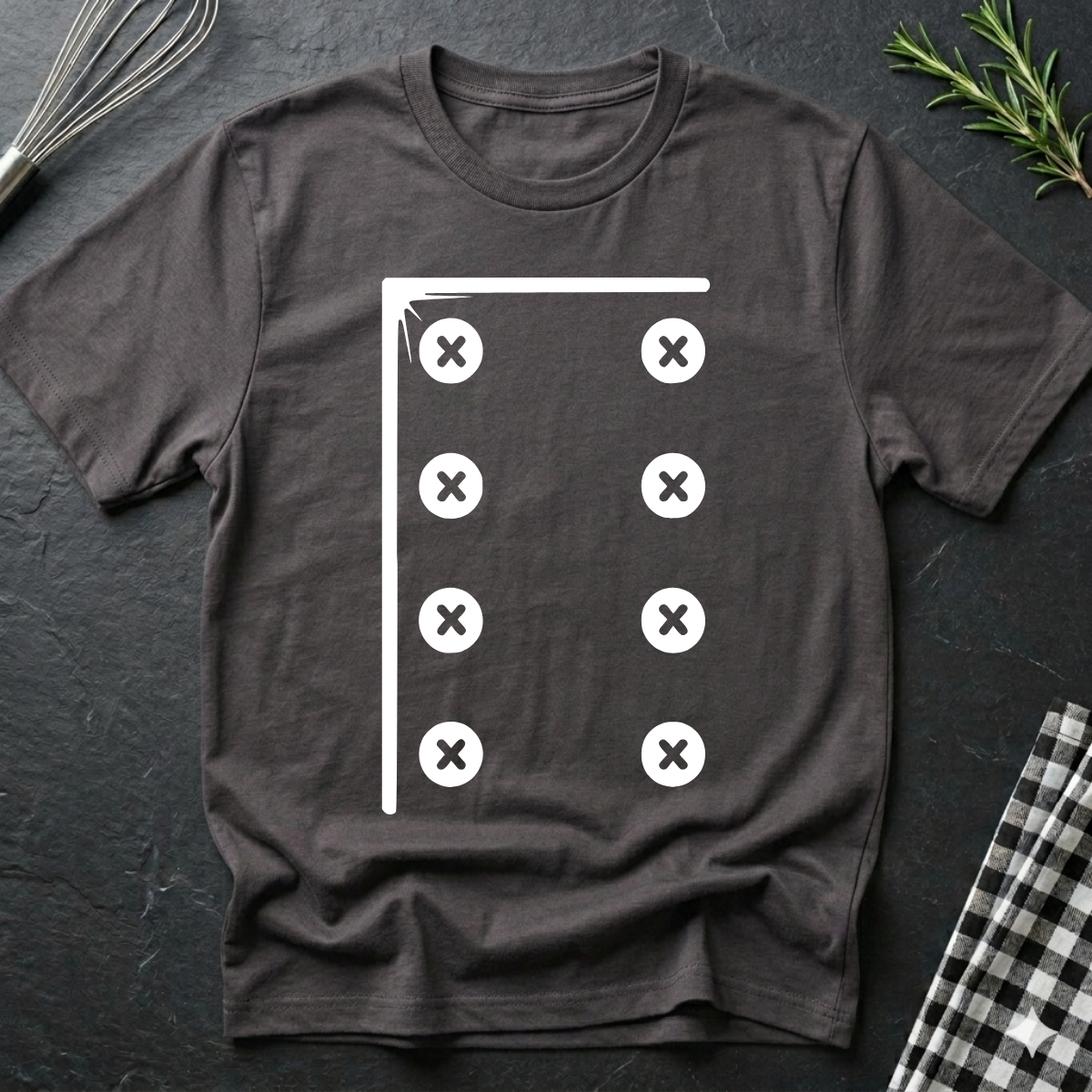 Funny Chef's Button T-Shirt